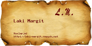 Laki Margit névjegykártya